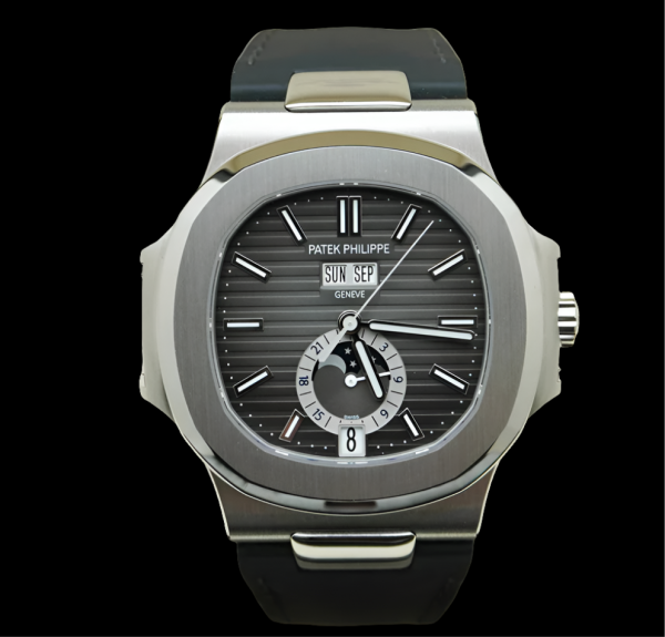 IMAGE-EDIT_c535a49a-d595-49dd-9f28-25b178c3f493 Patek Philippe Nautilus Annual Calendar Moon Phase 5726A Black Dial
