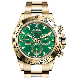 Automatic Rolex Daytona 40mm Yellow Gold 116508 Green Dial