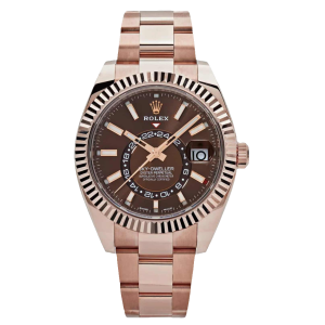 Rolex Sky-Dweller 326935 Rose Gold Chocolate Dial Oyster