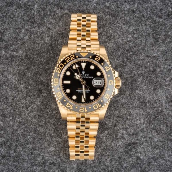 rn-image_picker_lib_temp_1f0e03e4-6f31-49b7-9d22-a7a6d373185f Rolex GMT-Master II 126718GRNR Black Dial Yellow Gold