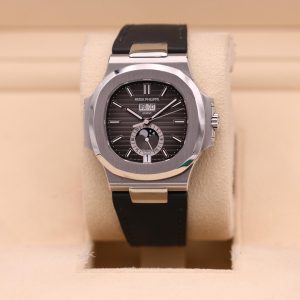 Patek Philippe Nautilus Annual Calendar Moon Phase 5726A Black Dial