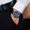 Maurice Lacroix Aikon Blue Leather Strap Blue Dial Chronograph